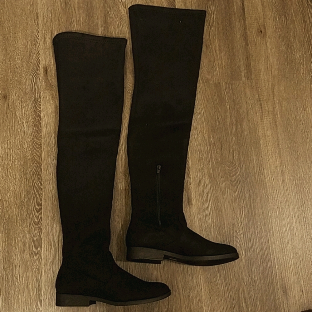 New Racy Black  Suedette